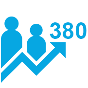 380 growing clients