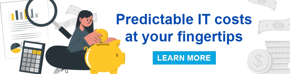Predictable IT costs at your fingertips with managed IT service packages