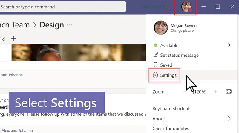 Microsoft Teams 101 - Manage Notifications 1