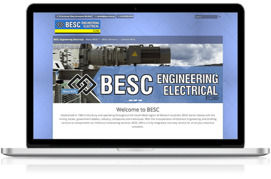 BESC Electrical Engineering website screenshot