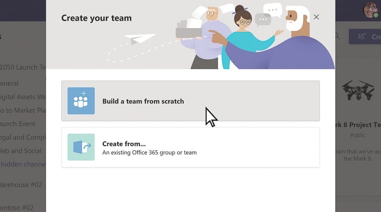 Microsoft Teams 101 - Creating a Team 3-min