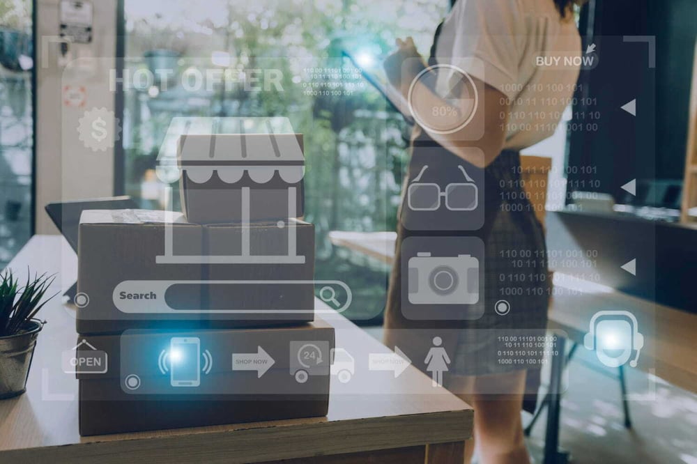 cafe owner using AI for small businesses supported by OSIT