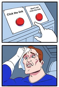 click the link comic meme