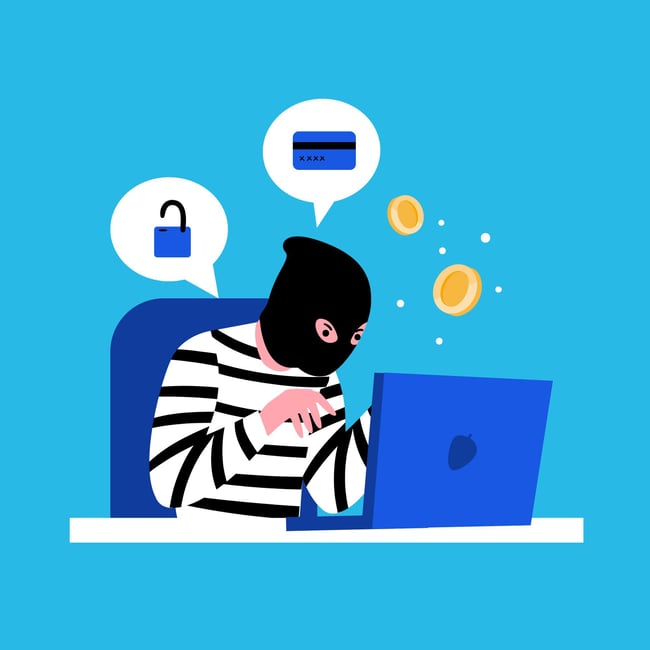 hacker trying to attempt a cyber security breach