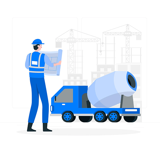 engineering IT and construction illustration
