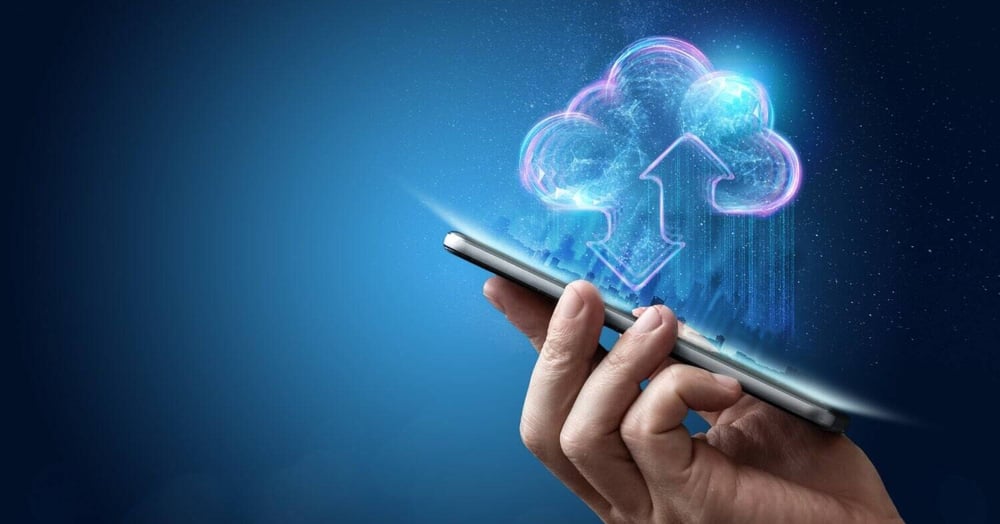 user enjoying the benefits of cloud computing