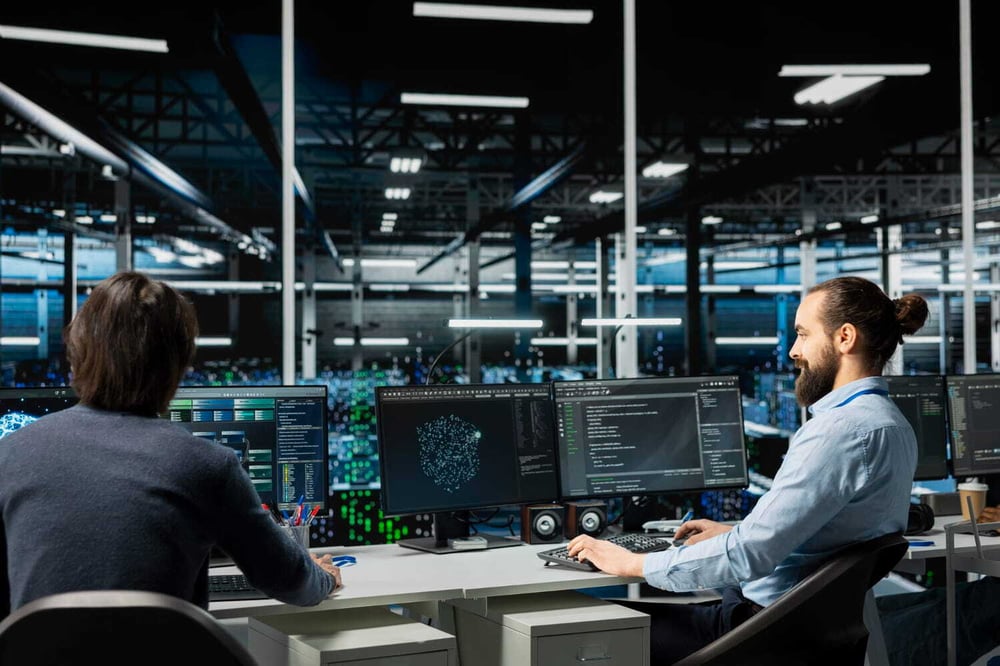 Office Solutions IT experts upgrading an SME to a modern IT infrastructure