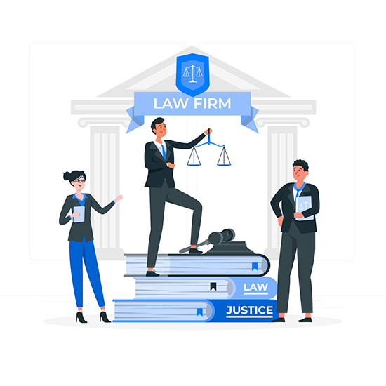 law firm work illustration