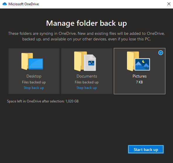 one-drive-backup-folder