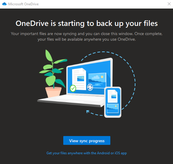 one-drive-backup-sync-progress