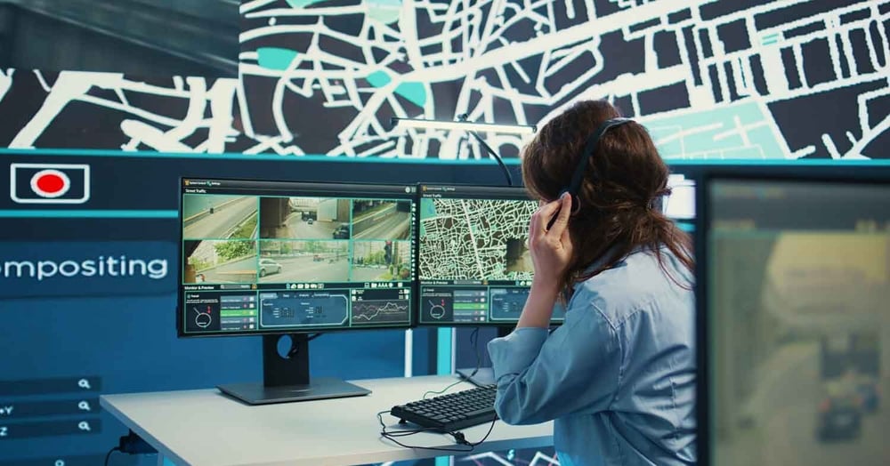 woman looking into digital forensics