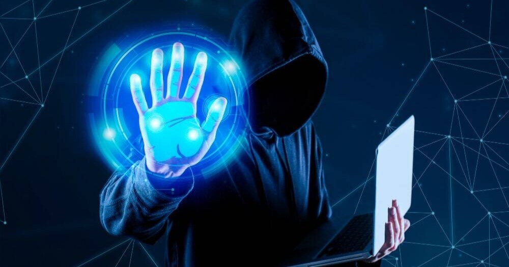 cyber criminal attempting to do identity theft to a business