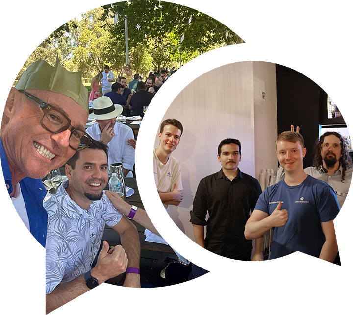 OSIT team members on social events