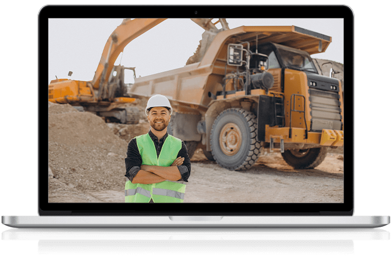 mining professional maintaining operations with mining IT services