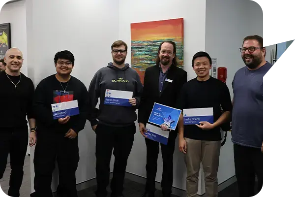 Office Solutions IT team in Perth receiving their well-earned awards and certifications