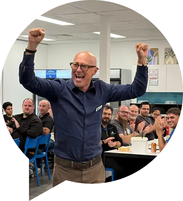 Office Solutions IT managing director James Sutherland addressing clients at an OSIT event in Perth