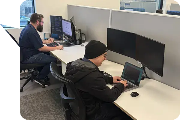 Office Solutions IT Partner and service engineer in Perth working on a client's IT services