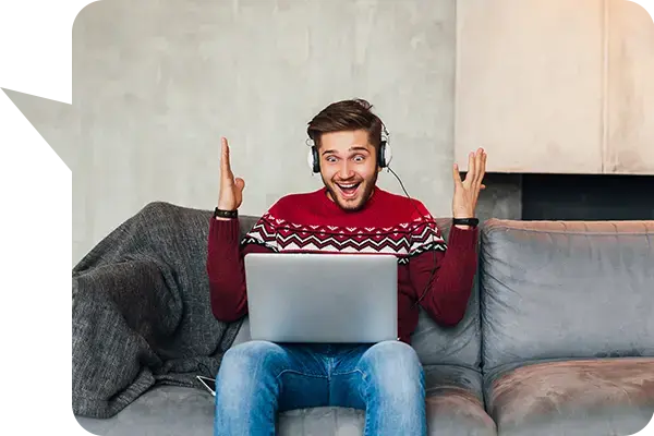 User enjoying fast and reliable internet service by OSIT