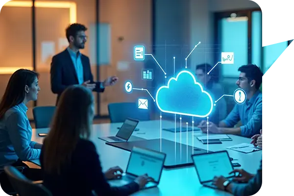 users enjoying the benefits of cloud integration