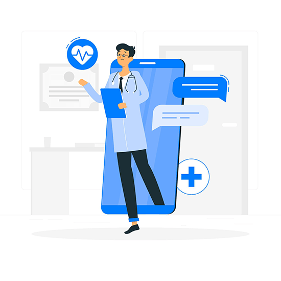 doctor happy with their work because they now use managed IT services for healthcare companies