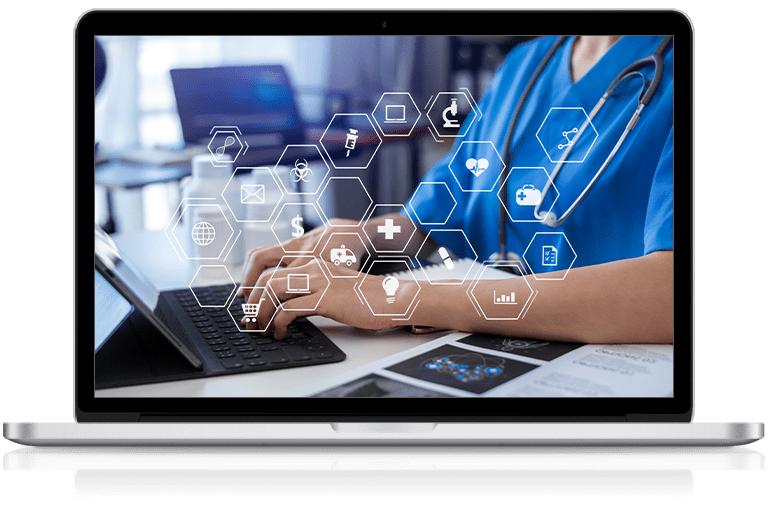 doctor using healthcare IT services