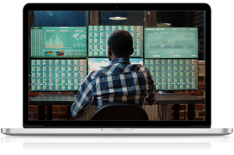man providing monitoring services to an Australian organisation